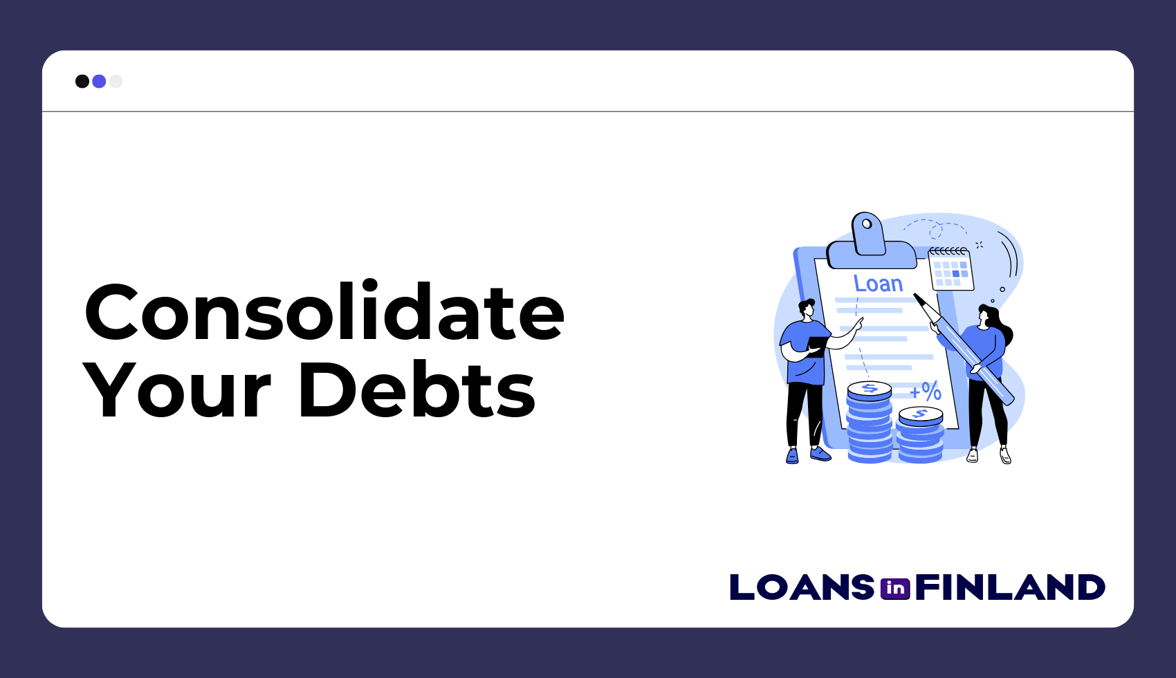 Consolidate Your Debts